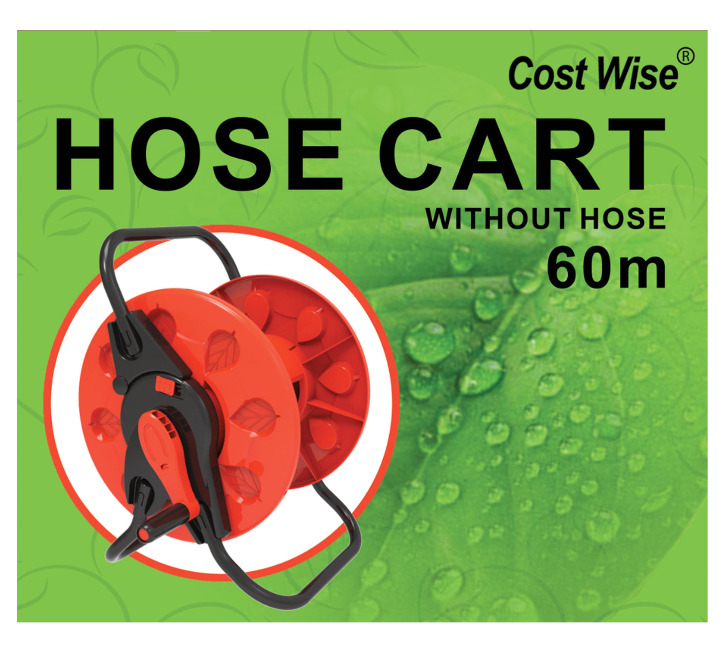 Hose Reel for 60m 1/2" Garden Hose