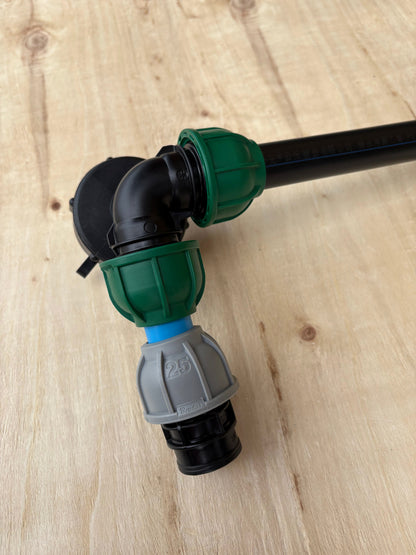 IBC 25cm Side-Outlet Riser Kit – Tap Style Options