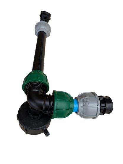IBC 25cm Side-Outlet Riser Kit – Tap Style Options