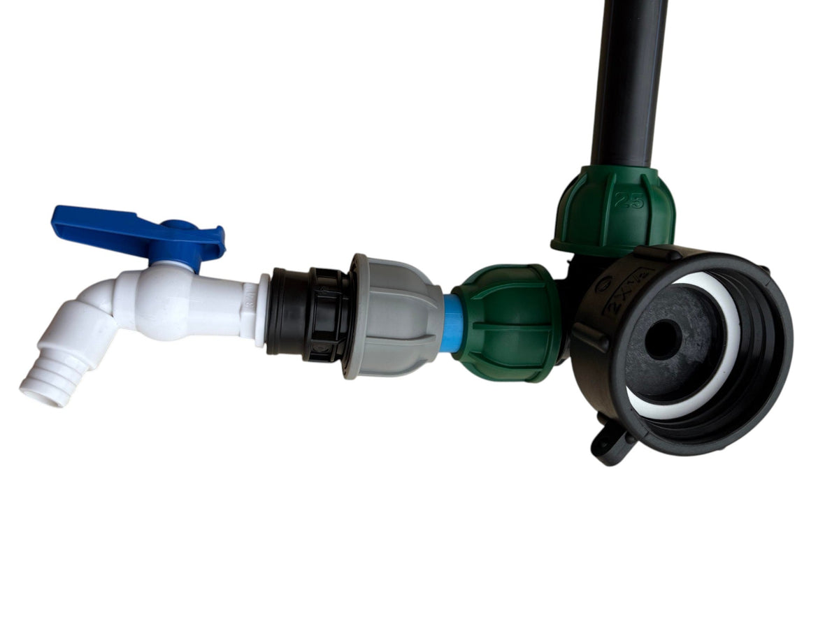 IBC 25cm Side-Outlet Riser Kit – Tap Style Options