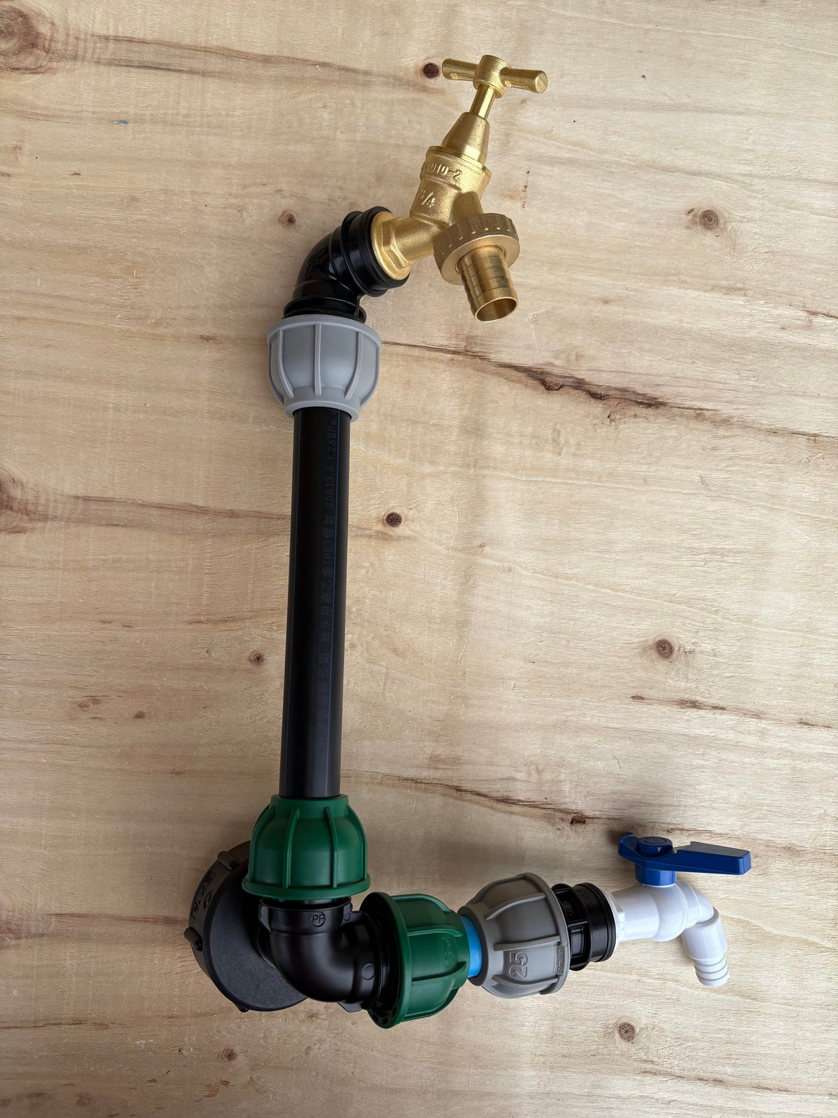 IBC 25cm Side-Outlet Riser Kit – Tap Style Options