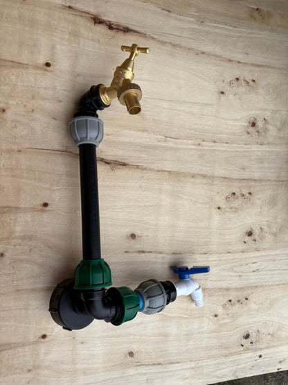 IBC 25cm Side-Outlet Riser Kit – Tap Style Options