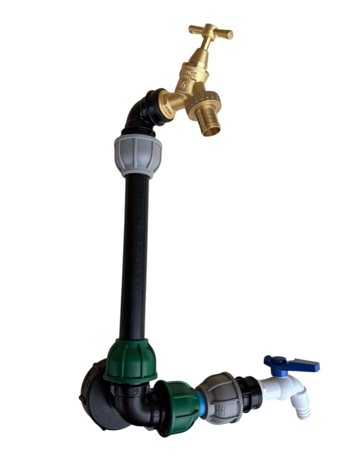 IBC 25cm Side-Outlet Riser Kit – Tap Style Options