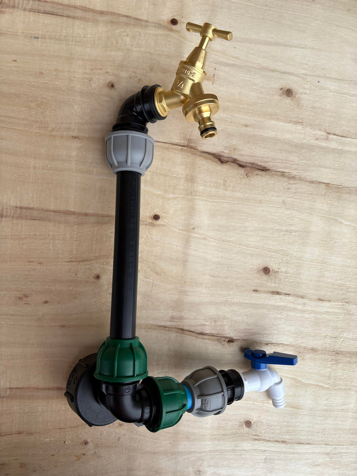 IBC 25cm Side-Outlet Riser Kit – Tap Style Options