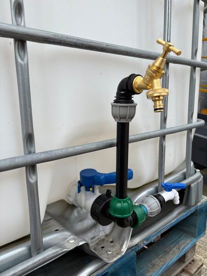 IBC 25cm Side-Outlet Riser Kit – Tap Style Options
