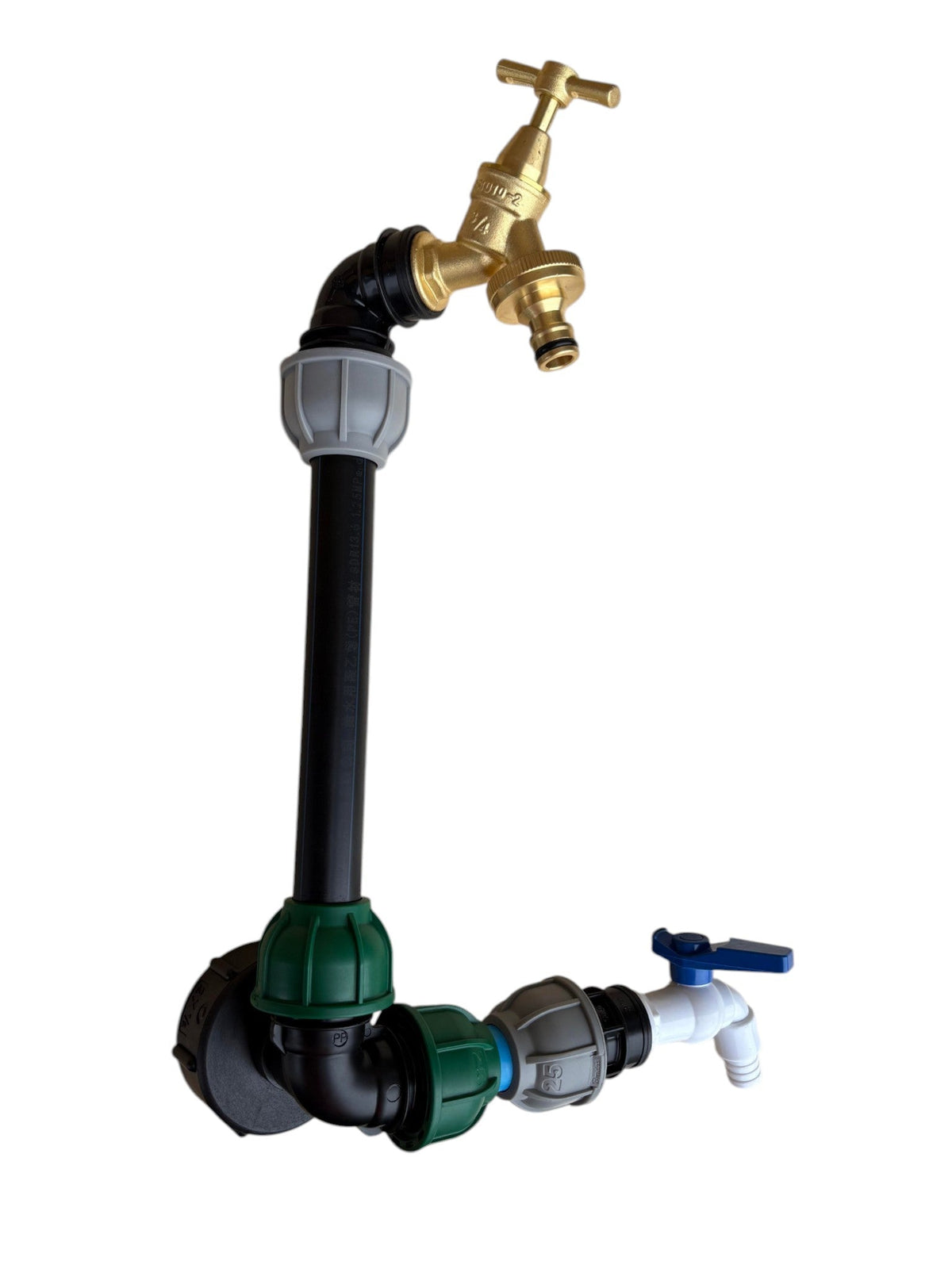 IBC 25cm Side-Outlet Riser Kit – Tap Style Options