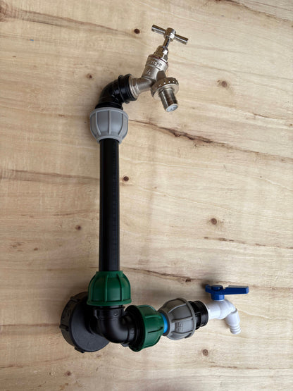 IBC 25cm Side-Outlet Riser Kit – Tap Style Options