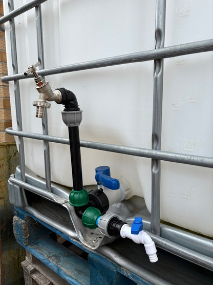 IBC 25cm Side-Outlet Riser Kit – Tap Style Options
