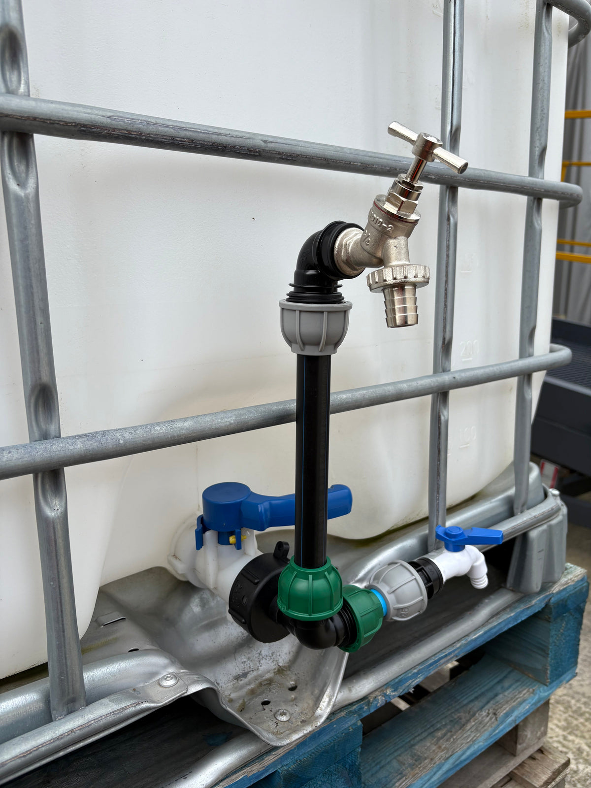 IBC 25cm Side-Outlet Riser Kit – Tap Style Options