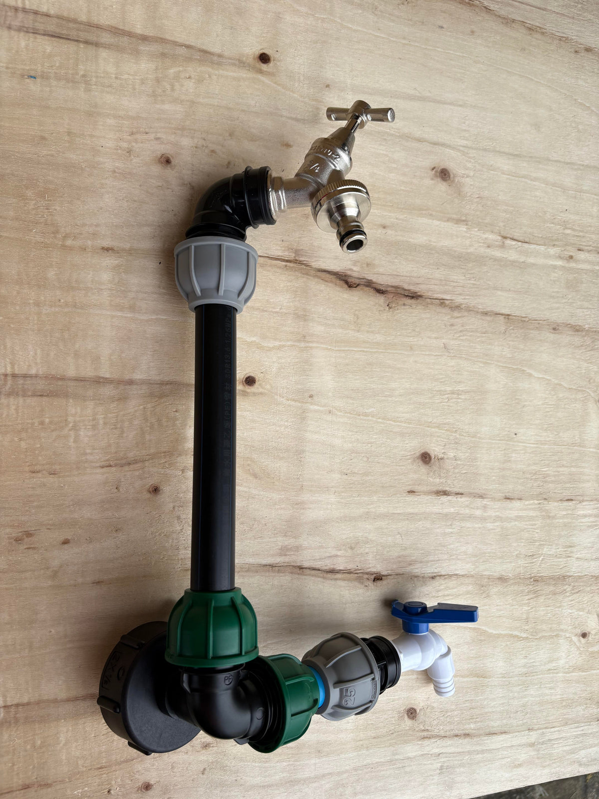IBC 25cm Side-Outlet Riser Kit – Tap Style Options