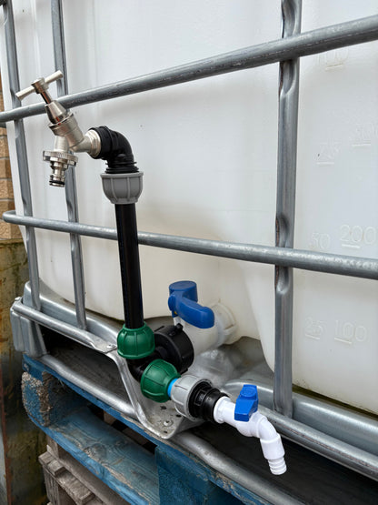 IBC 25cm Side-Outlet Riser Kit – Tap Style Options