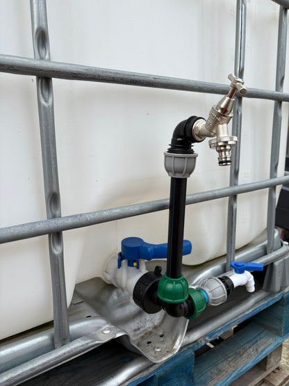 IBC 25cm Side-Outlet Riser Kit – Tap Style Options