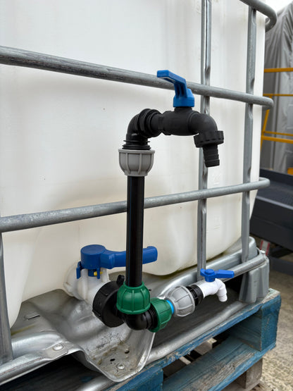 IBC 25cm Side-Outlet Riser Kit – Tap Style Options