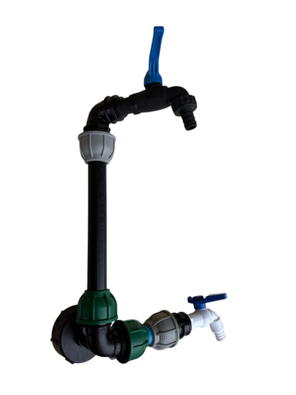 IBC 25cm Side-Outlet Riser Kit – Tap Style Options
