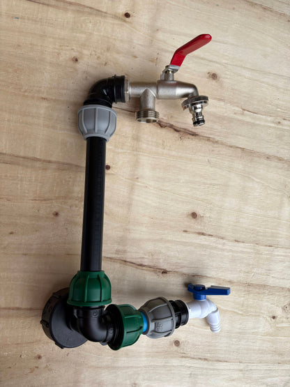 IBC 25cm Side-Outlet Riser Kit – Tap Style Options