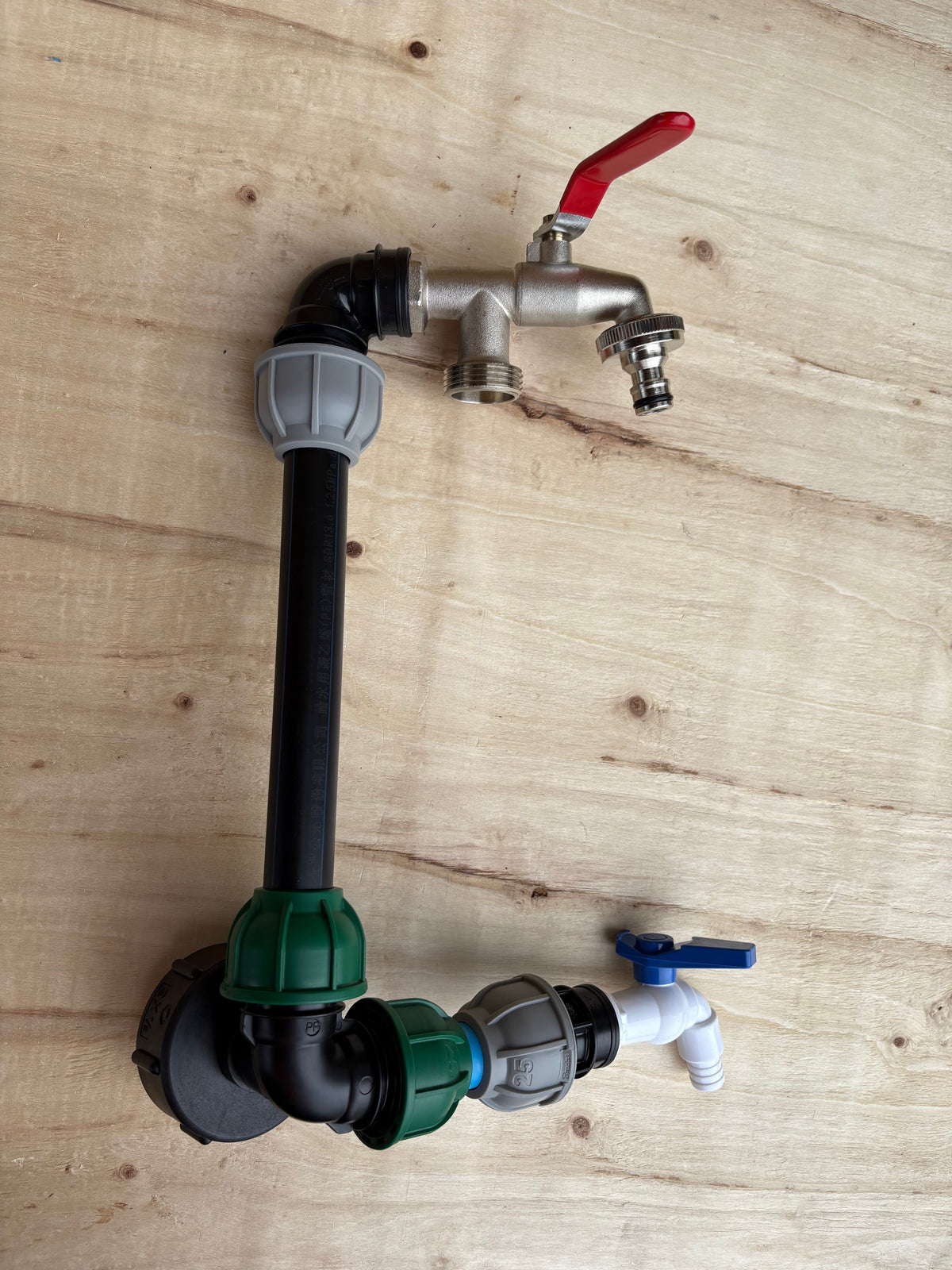 IBC 25cm Side-Outlet Riser Kit – Tap Style Options