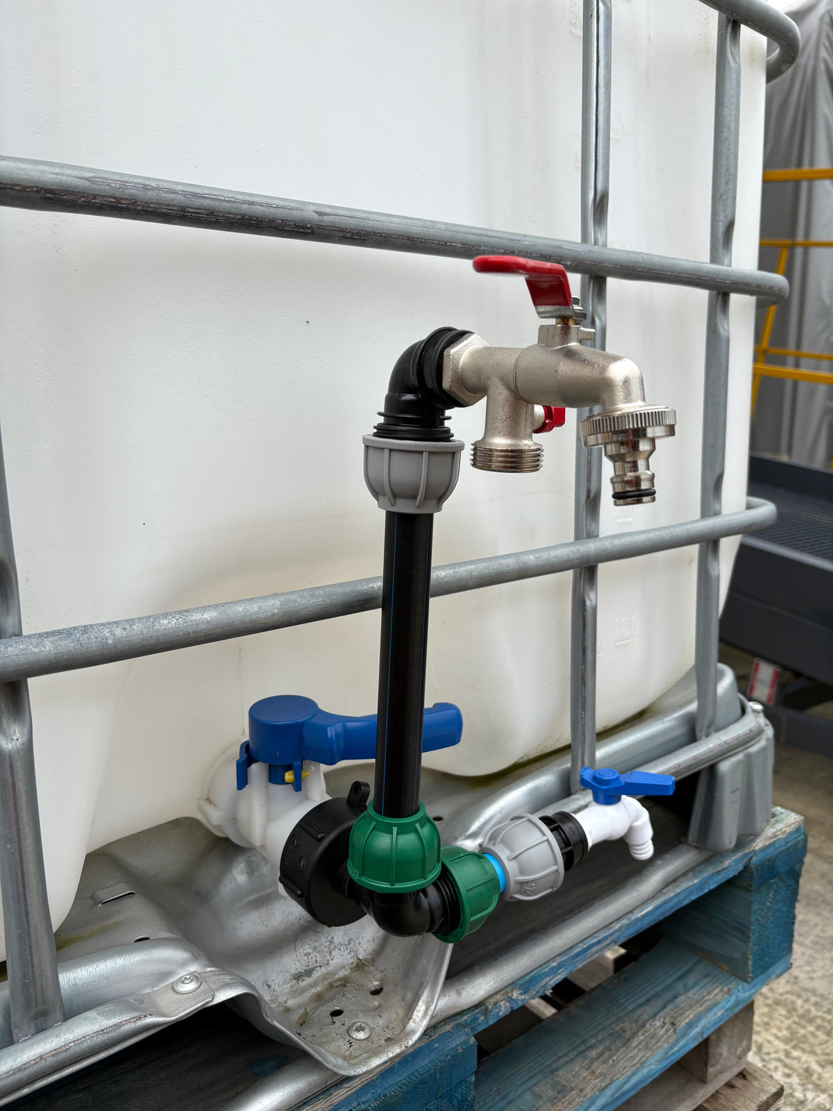 IBC 25cm Side-Outlet Riser Kit – Tap Style Options