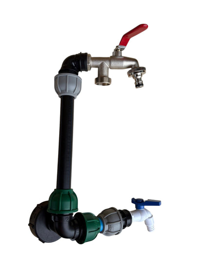 IBC 25cm Side-Outlet Riser Kit – Tap Style Options