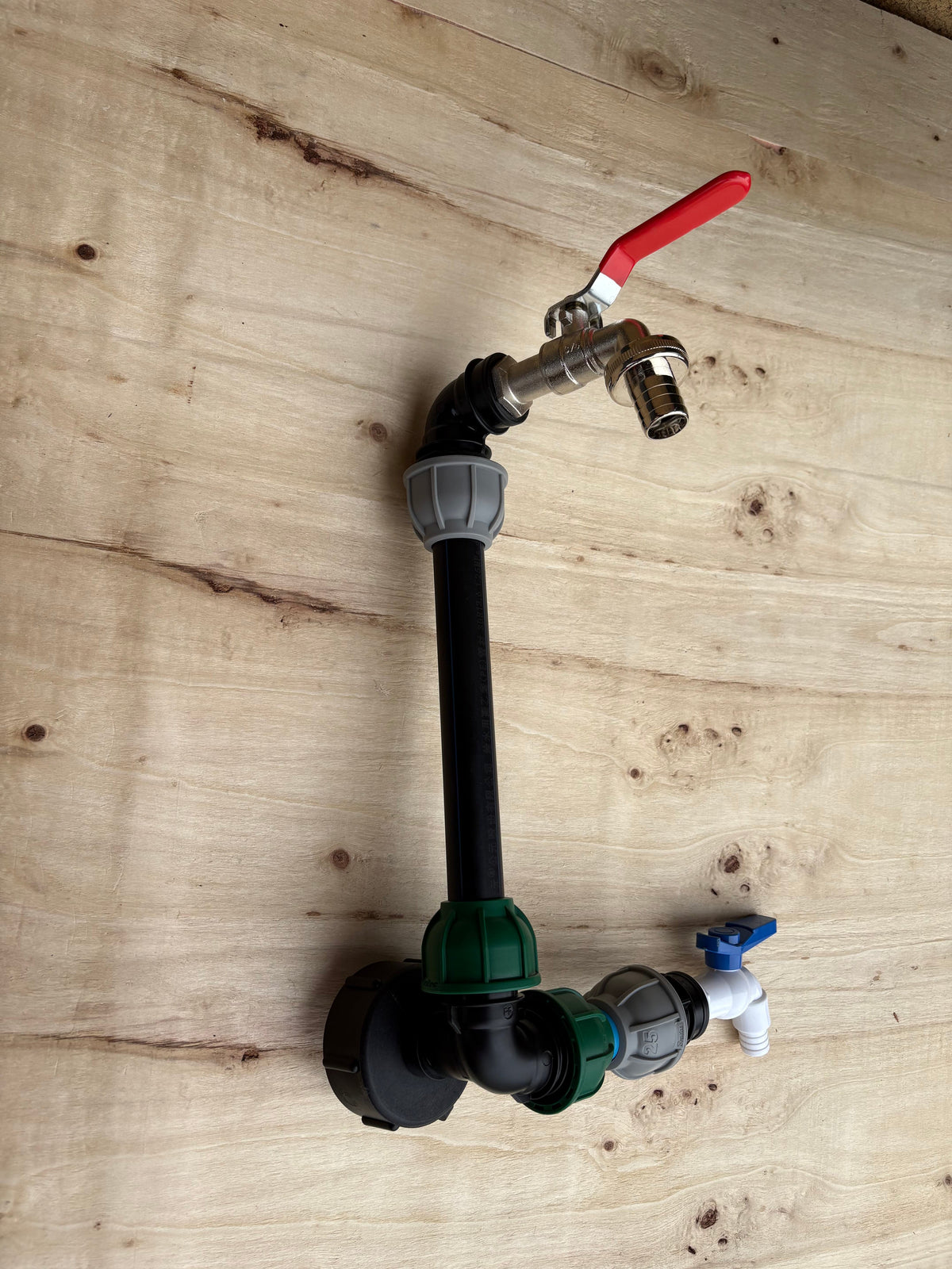 IBC 25cm Side-Outlet Riser Kit – Tap Style Options