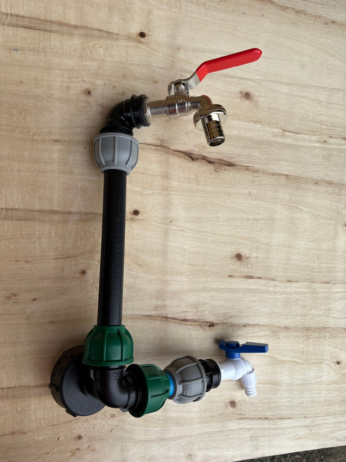 IBC 25cm Side-Outlet Riser Kit – Tap Style Options