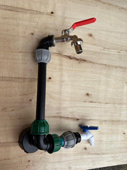 IBC 25cm Side-Outlet Riser Kit – Tap Style Options