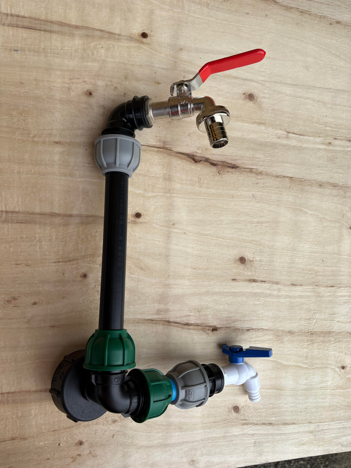IBC 25cm Side-Outlet Riser Kit – Tap Style Options
