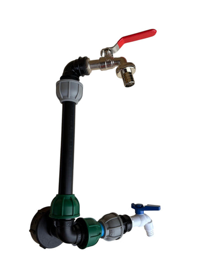 IBC 25cm Side-Outlet Riser Kit – Tap Style Options