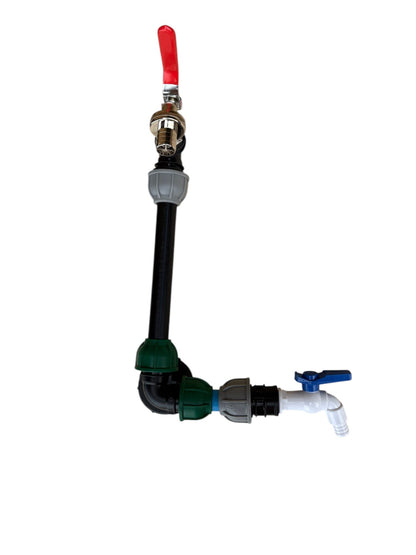 IBC 25cm Side-Outlet Riser Kit – Tap Style Options