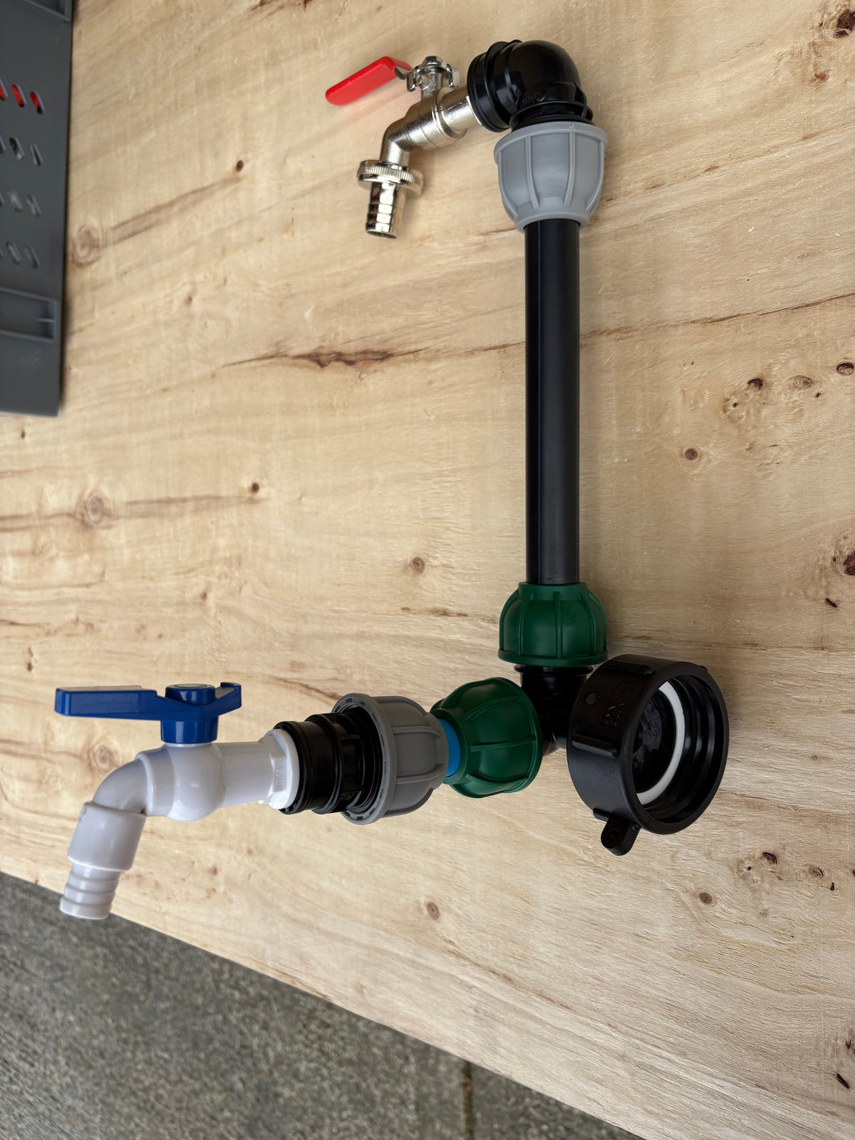 IBC 25cm Side-Outlet Riser Kit – Tap Style Options