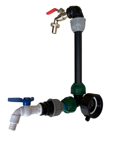 IBC 25cm Side-Outlet Riser Kit – Tap Style Options