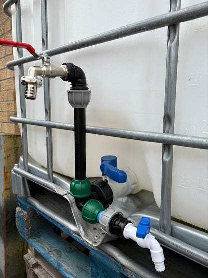 IBC 25cm Side-Outlet Riser Kit – Tap Style Options