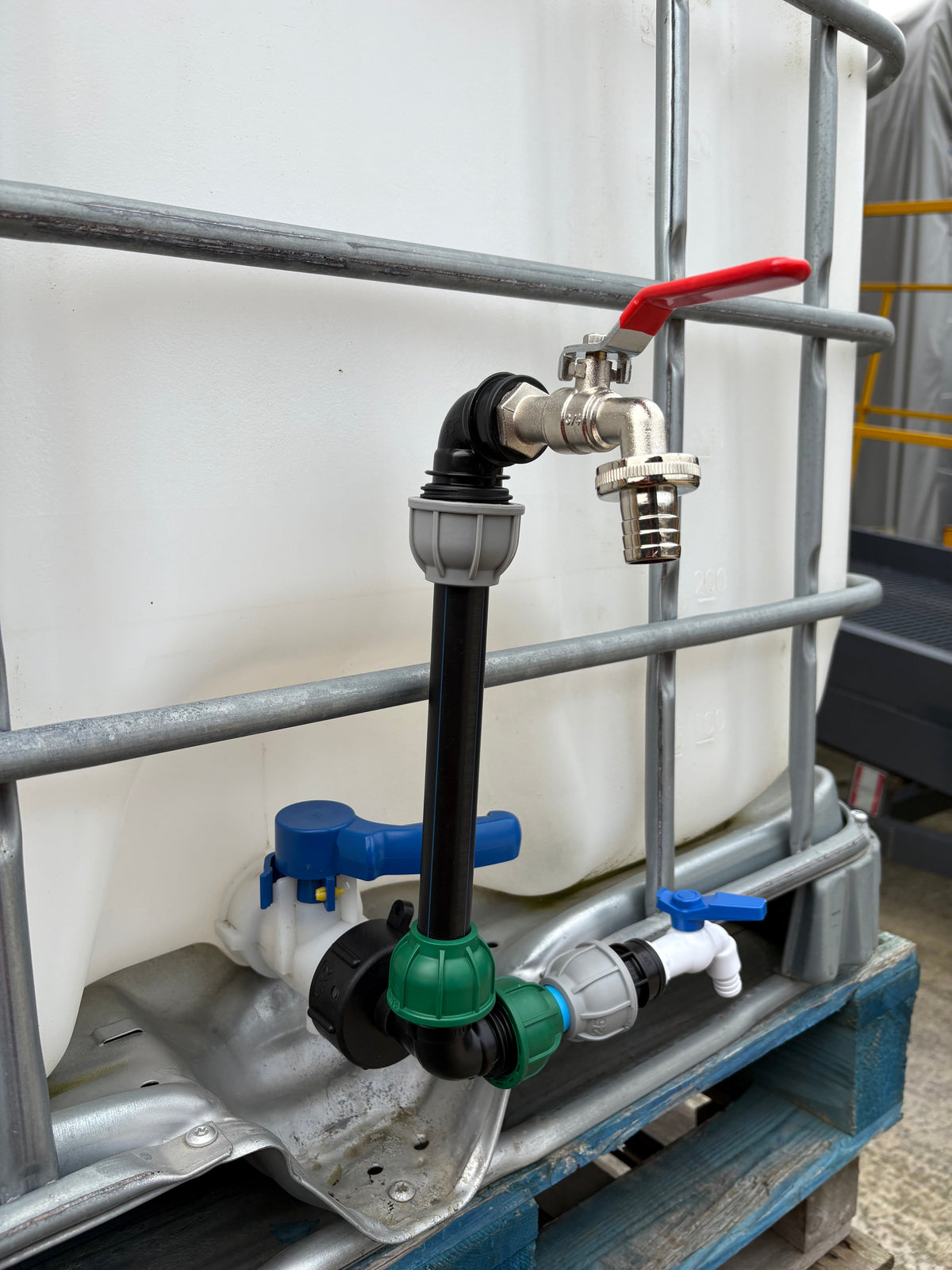 IBC 25cm Side-Outlet Riser Kit – Tap Style Options