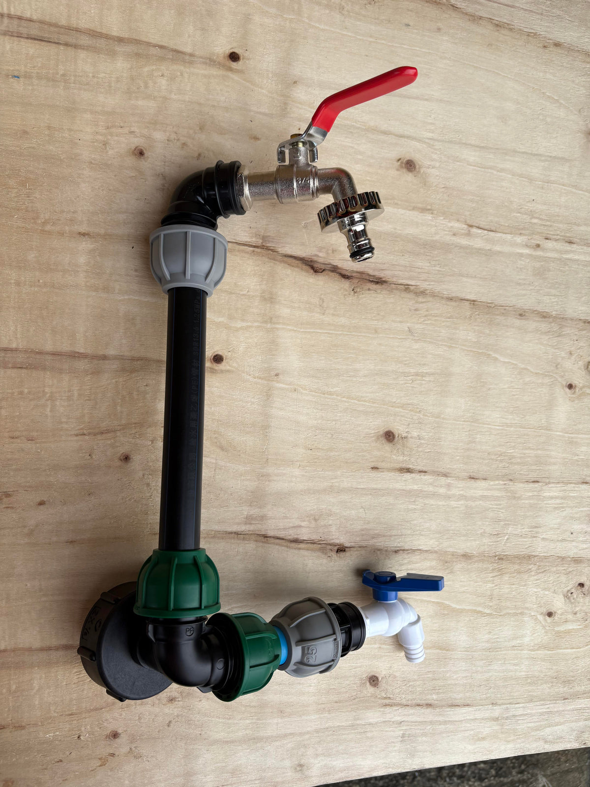 IBC 25cm Side-Outlet Riser Kit – Tap Style Options