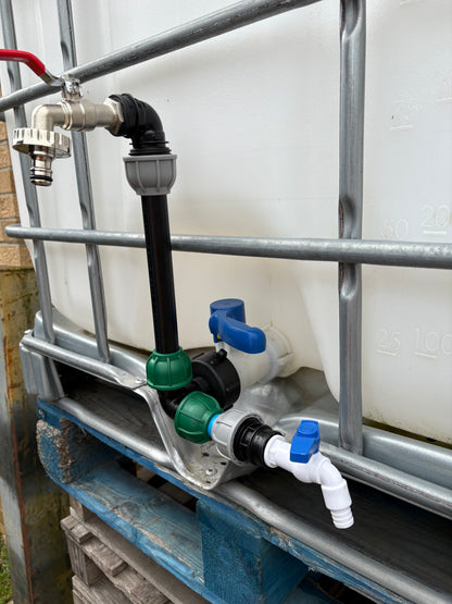 IBC 25cm Side-Outlet Riser Kit – Tap Style Options