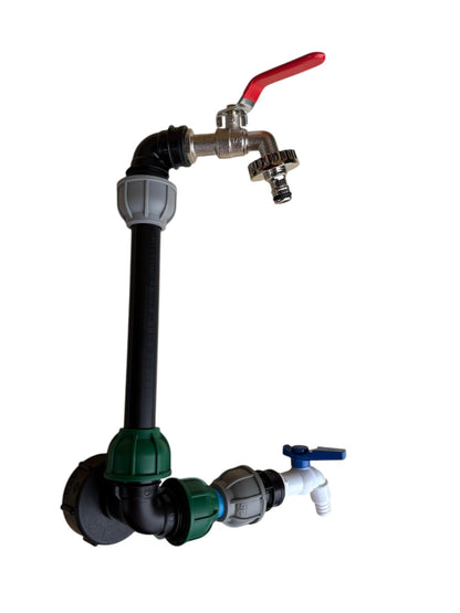 IBC 25cm Side-Outlet Riser Kit – Tap Style Options