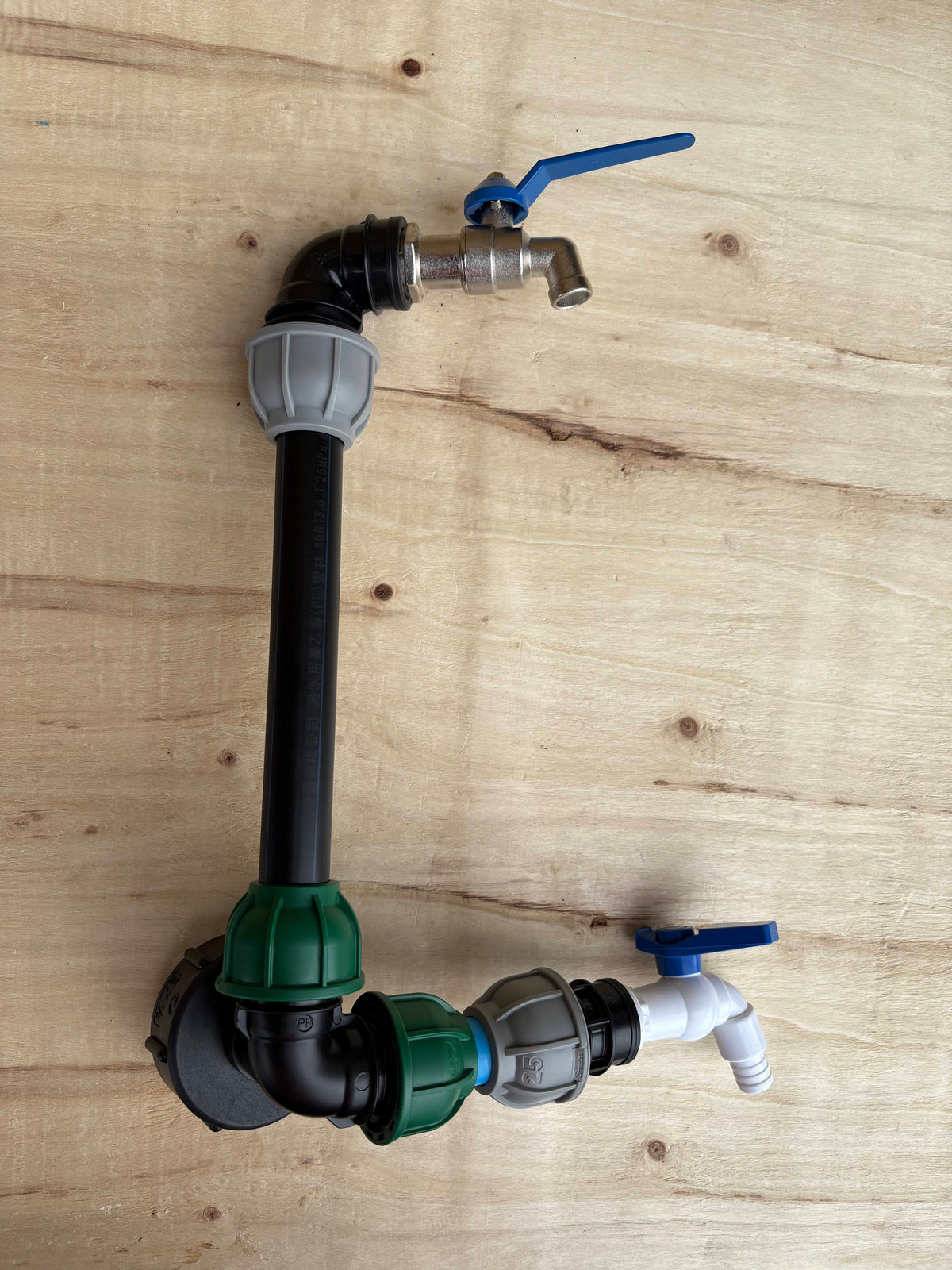 IBC 25cm Side-Outlet Riser Kit – Tap Style Options
