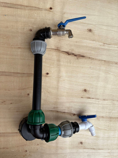 IBC 25cm Side-Outlet Riser Kit – Tap Style Options