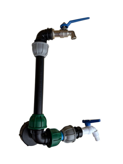 IBC 25cm Side-Outlet Riser Kit – Tap Style Options