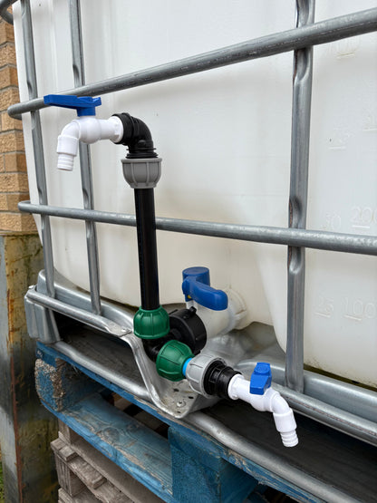 IBC 25cm Side-Outlet Riser Kit – Tap Style Options