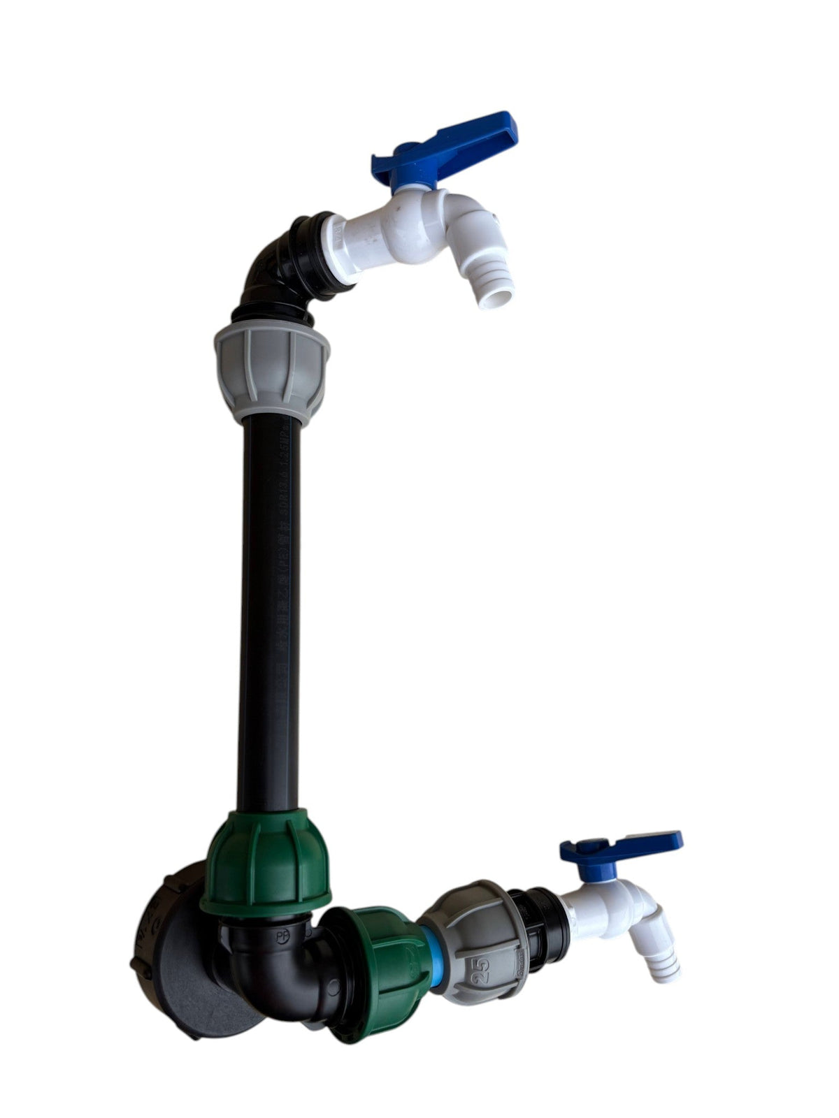 IBC 25cm Side-Outlet Riser Kit – Tap Style Options