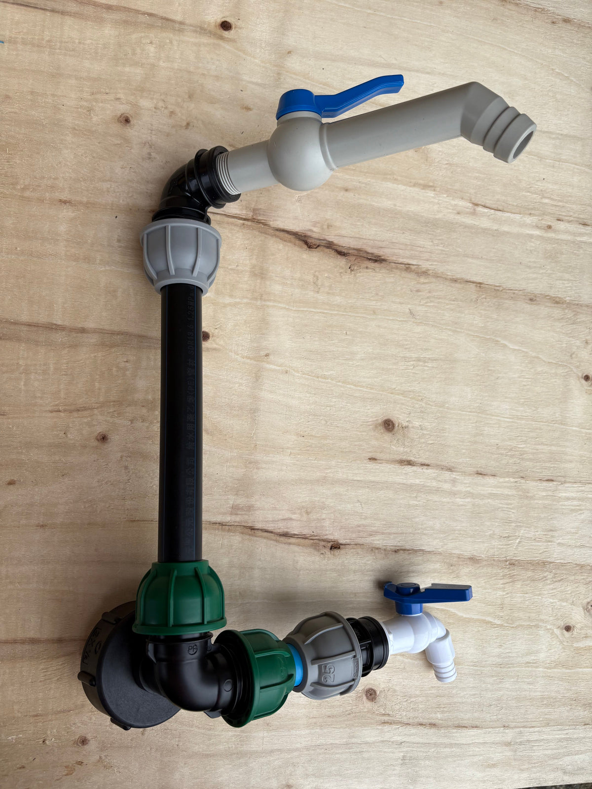 IBC 25cm Side-Outlet Riser Kit – Tap Style Options