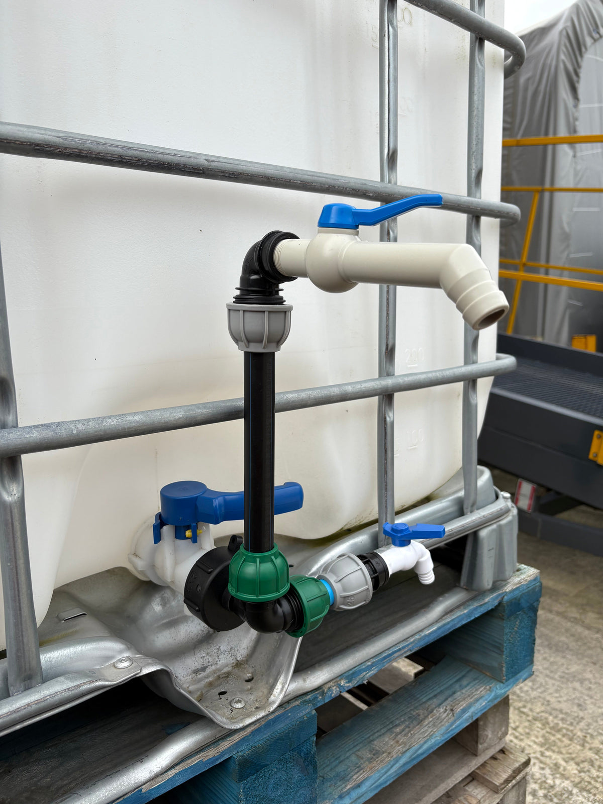 IBC 25cm Side-Outlet Riser Kit – Tap Style Options
