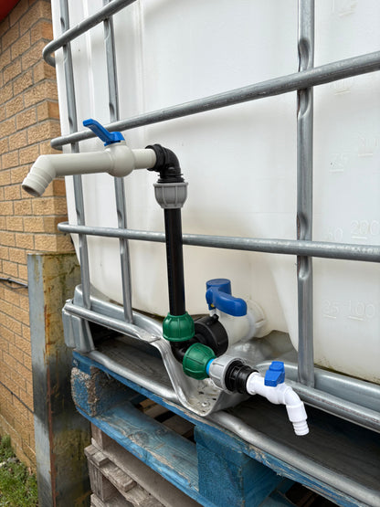 IBC 25cm Side-Outlet Riser Kit – Tap Style Options