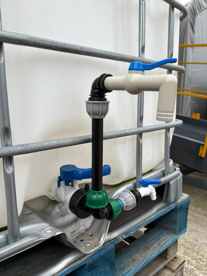 IBC 25cm Side-Outlet Riser Kit – Tap Style Options