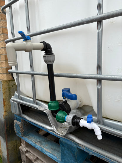 IBC 25cm Side-Outlet Riser Kit – Tap Style Options