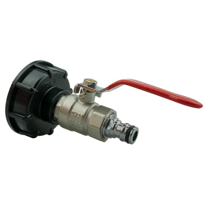IBC S60X6 Cap & Brass Lever Valve – Zinc Quick-Connect Outlet