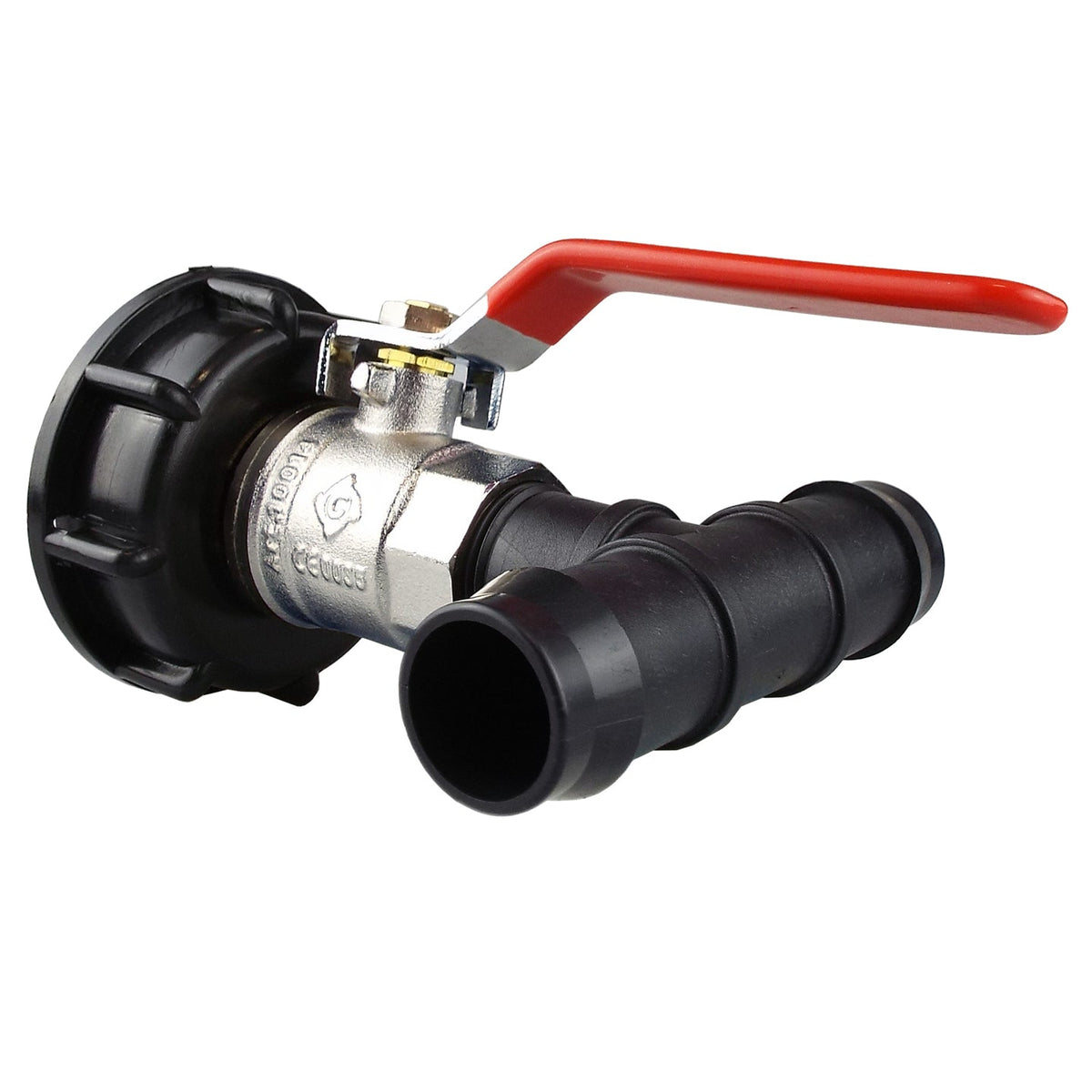 IBC S60X6 Cap & Brass Lever Valve – 25mm Irrigation Tee