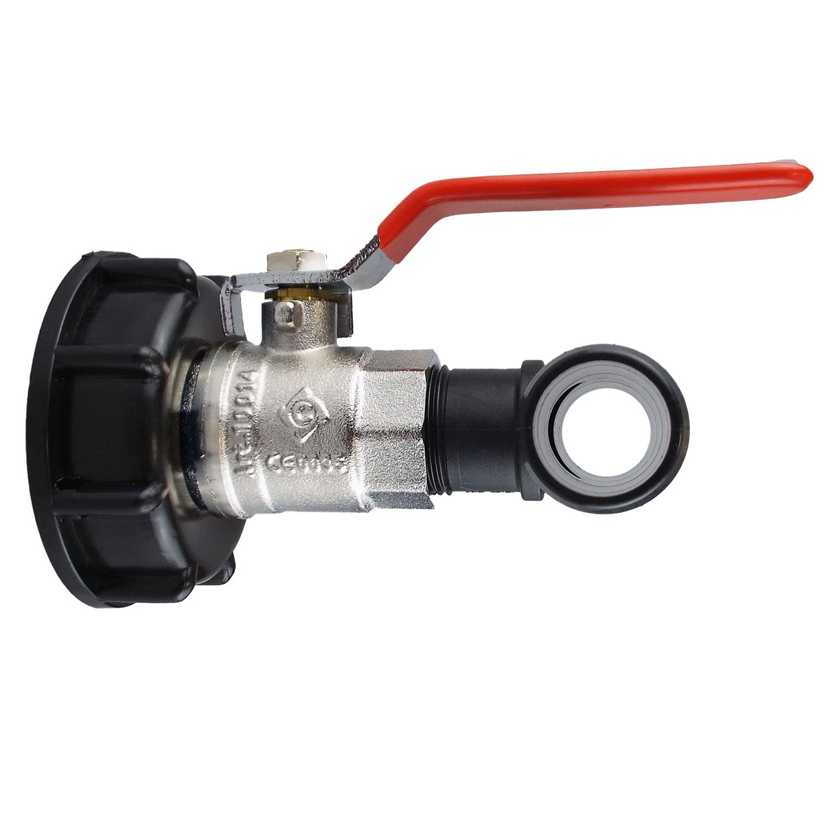 IBC S60X6 Cap & Brass Lever Valve – 25mm Irrigation Tee