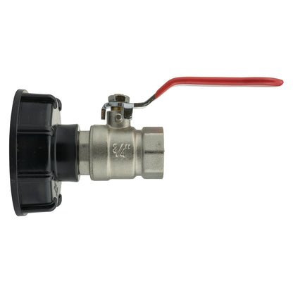 IBC S60X6 Cap & Brass Lever Valve – ¾″ BSP Female Outlet; supplied product shown.