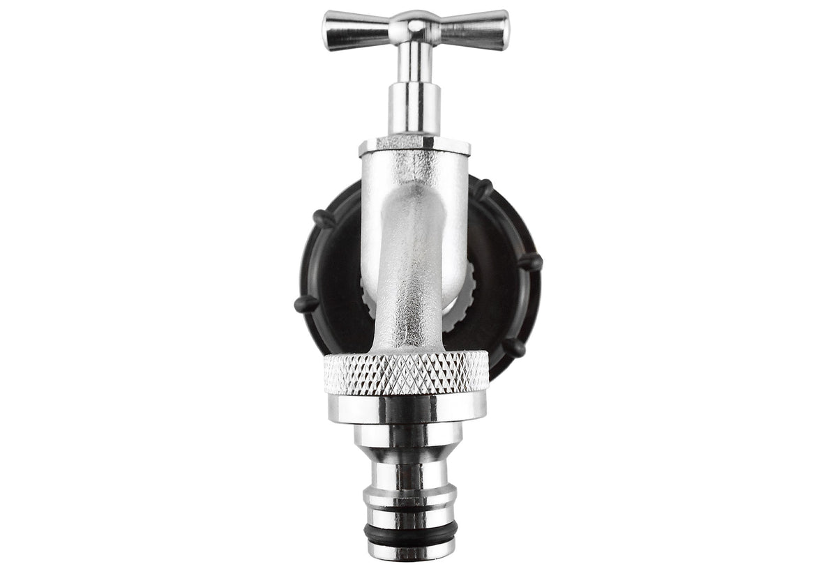 IBC S60X6 Cap & ½″ Nickel-Plated Bib Tap – Quick Outlet